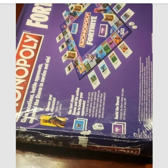 MONOPOLY Fortnite Edition Board Game. New sealed but damage to box as is - Picture 5 of 11